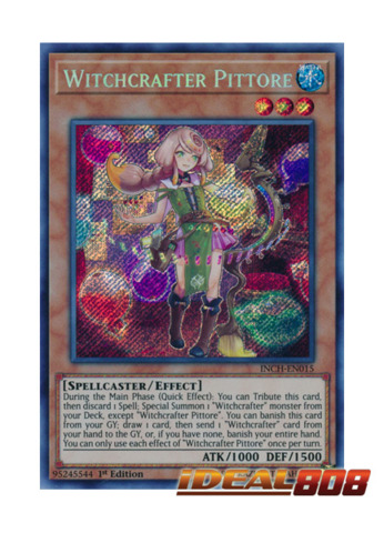Witchcrafter Holiday - Secret Rare INCH-EN021 1st Edition