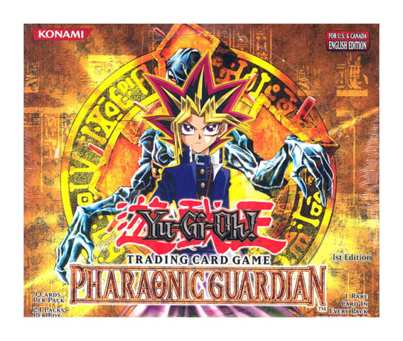 One Yugioh Pharaonic Guardian 1st Edition Booster Pack Konami for sale online 