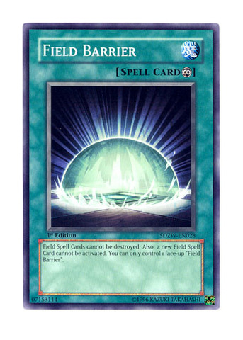 FOTB SDZW  Field Barrier Common MIXED Edition Yugioh Card 