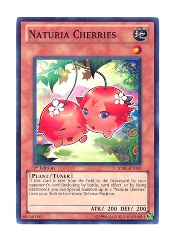 STBL-EN030 1st Edition x1 Light Play Yu-Gi-Oh! Naturia Cherries Super Rare 