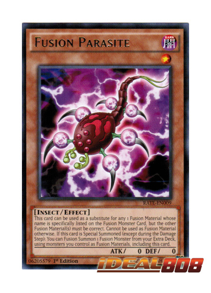 Fusion Parasite RATE-EN009 Near Mint Condition YUGIOH Card Rare Mint