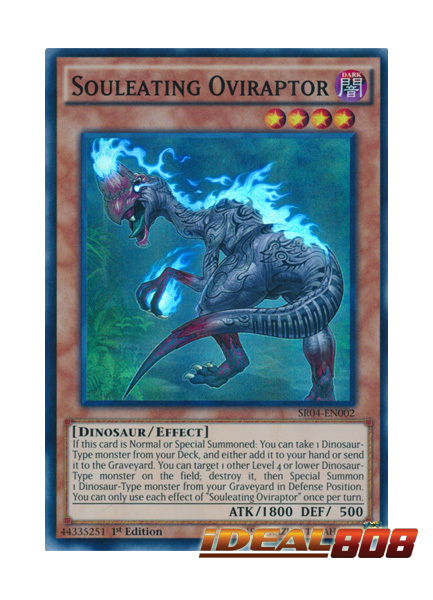 SR04-EN002 Super Rare Unlimited New Dinosmasher''s 2x Souleating Oviraptor