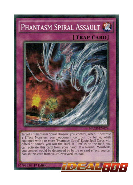 Phantasm Spiral Assault MACR-EN074 Yu-Gi-Oh Card Single/Playset 1st Edition New 