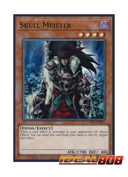 COTD-ENSE1 Skull Meister Super Rare Limited Edition Mint YuGiOh Card