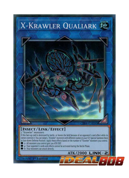 X-Krawler Qualiark CIBR-EN050 Super Rare Yu-Gi-Oh Card 1st Edition New