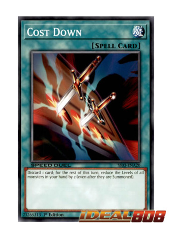 SS03-ENA20 Cost Down  SPEED DUEL 1st Edition Yu-Gi-Oh Card 