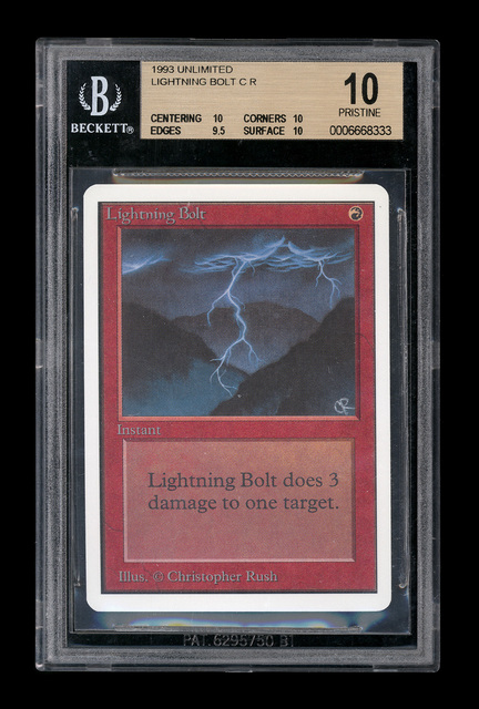 Unlimited Lightning Bolt BGS 10 [0006668333] Pristine - Magic 