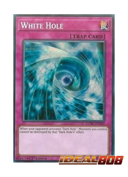 Secret Rare Card LCKC-EN102 Yu-Gi-Oh: WHITE HOLE 1st Edition 