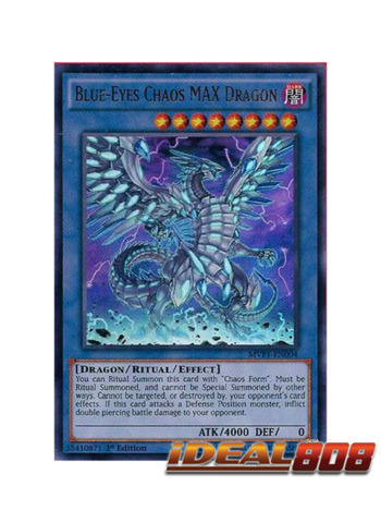 "Blue-Eyes Chaos MAX Dragon" 1st Edition YUGIOH Card Ultra Rare