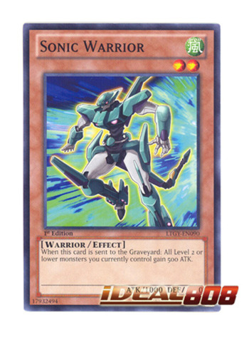 Sonic Warrior LTGY-EN090 Common Yu-Gi-Oh Card 1st Edition New