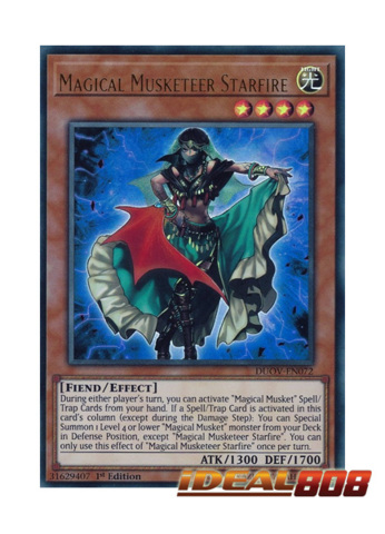 Magical Musketeer Starfire Ultra Rare Yugioh Preorder Duel Overload DUOV 