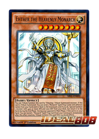 SR01-EN000-1st Edition Playset Ehther The Heavenly Monarch x 3 Ultra 