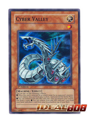 PTDN-EN010 Cyber Valley Super Rare 1st Edition YuGiOh Card