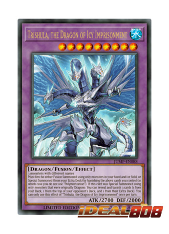 The Dragon of Icy Imprisonment JUMP-EN088 Ultra Rare Yugioh Trishula 
