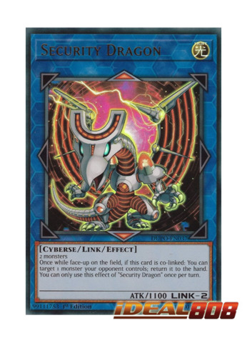Security Dragon DUPO-EN037 1st Ed Ultra Rare Holo Yugioh Card 