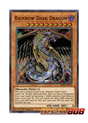 Rainbow Dark Dragon BLRR-EN054 1st Edition Ultra Rare 
