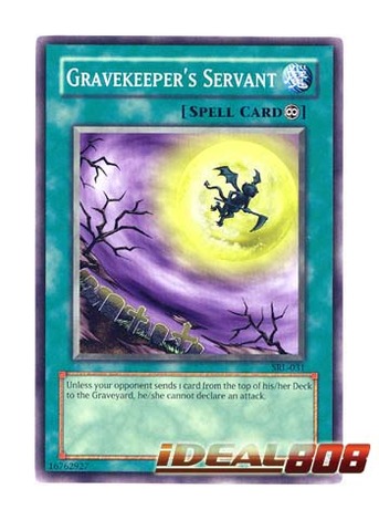 SRL-031 Gravekeeper's Servant NM Yugioh Spell Ruler Unlimited 