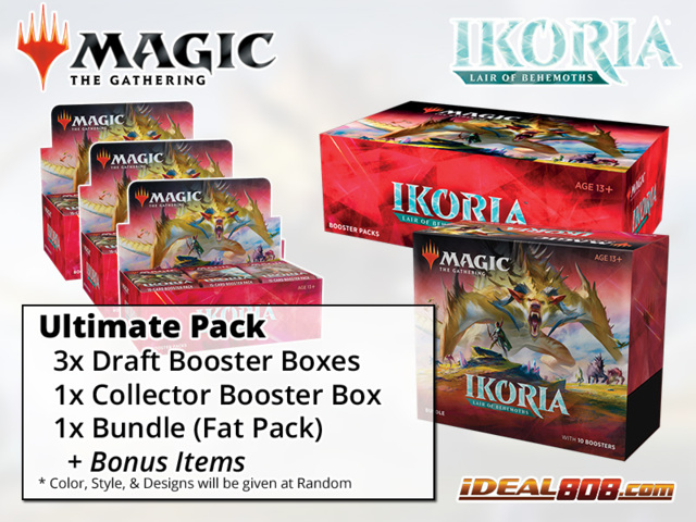 Mtgikoria Ultimate Pack Get X3 Ikoria Lair Of Behemoths Booster