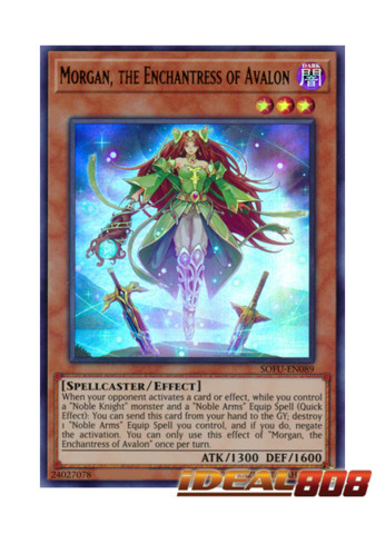 SOFU-EN089 Morgan the Enchantress of Avalon - Ultra Rare 1st Edition 