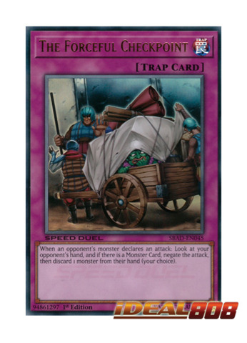 Details about   Yugioh Trap Card The Forceful Checkpoint SBAD-EN045 1st Edition Ultra Rare