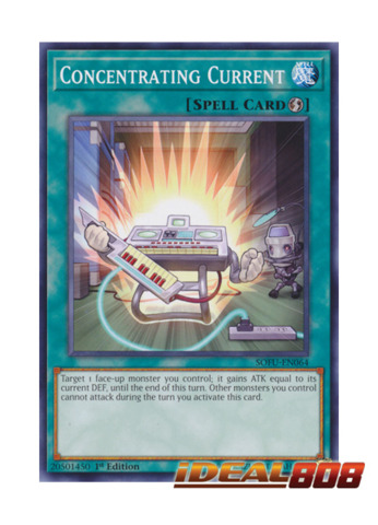 Concentrating Current SOFU-EN064 Common Yu-Gi-Oh Card 1st Edition New 