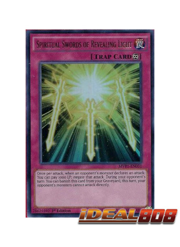 YuGioh Spiritual Swords of Revealing Light NM Unlimited Ed MVP1-EN031 Ultra Rare