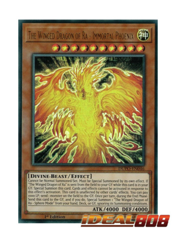 DUPO-EN046 The Winged Dragon of Ra Immortal Phoenix Ultra Rare 1st Edition NM 