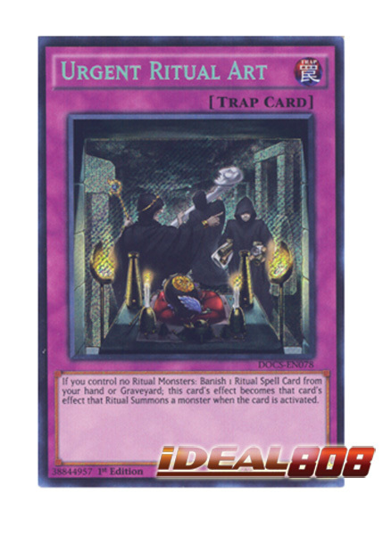Urgent Ritual Art  DOCS-EN078  Secret Rare Yugioh cards