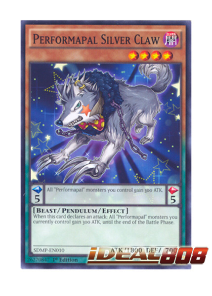 Performapal Silver Claw Lightly Played CORE-EN090 Common 1st Edition x3
