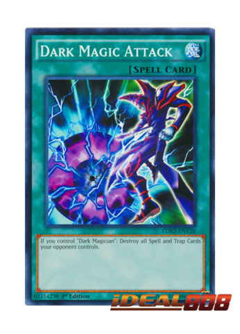 Yugioh Spell Card Dark Magic Attack LDK2-ENY28 1st Edition Common 