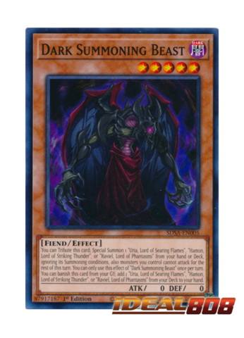 Dark Summoning Beast SDSA-EN005 Common Yu-Gi-Oh Card 1st Edition New 