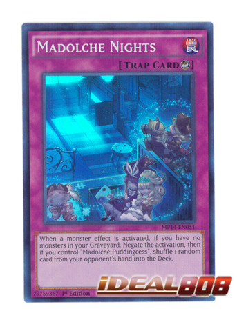 1st Edition YuGiOh Details about   3x or 2x Madolche Nights MP14-EN051 Super Rare
