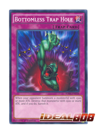 Bottomless Trap Hole SDHS-EN038 Common Yu-Gi-Oh Card 1st Edition New 