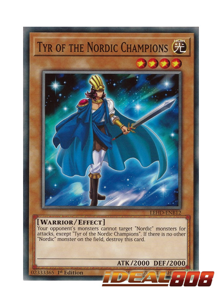 Common 1st Edition Mint/NM X1 LEHD-ENB12 Tyr of the Nordic Champions Yugioh