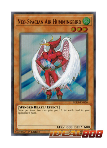Yu-Gi-Oh NEO-SPACIAN AIR HUMMINGBIRD BLRR-EN050-1st Edition Ultra Rare Card 