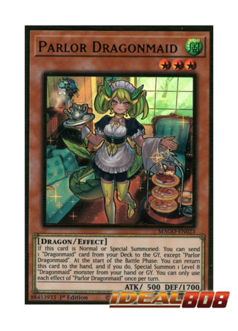 Yugioh Parlor Dragonmaid MAGO-EN023 Premium Gold Rare 1st Edition NM 