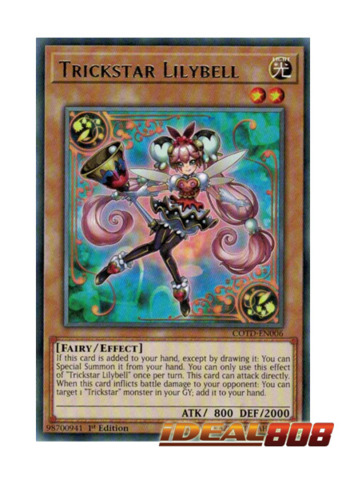 Trickstar Lilybell COTD-EN006 Rare 1st Edition 