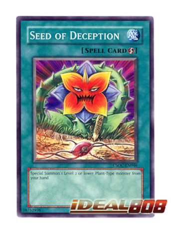 Seed of Deception CSOC-EN046 Common Yu-Gi-Oh Card 1st Edition
