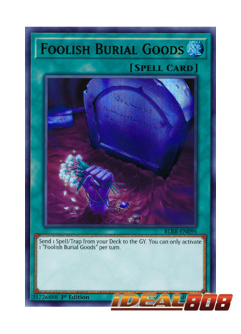 BLRR-EN095 Foolish Burial Goods 1st Edition Ultra Rare 