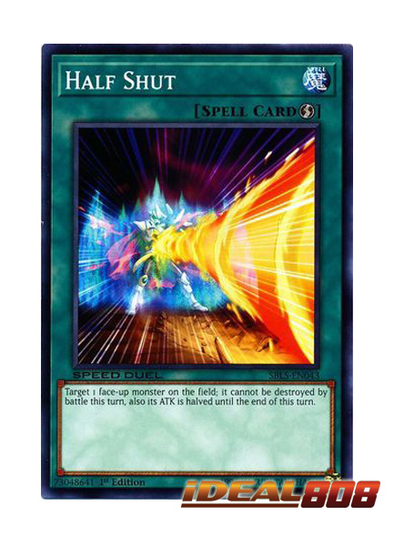 3 x Half Shut  SBLS-EN043  Common 1st Ed YuGiOh Cards 