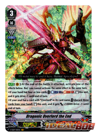 Dragonic Overlord The End V Eb07 001en Vr Cardfight Vanguard