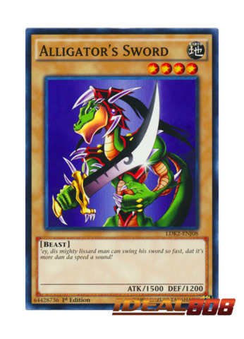 3x Alligator's Sword Dragon Common LDK2-ENJ43 1st Edition