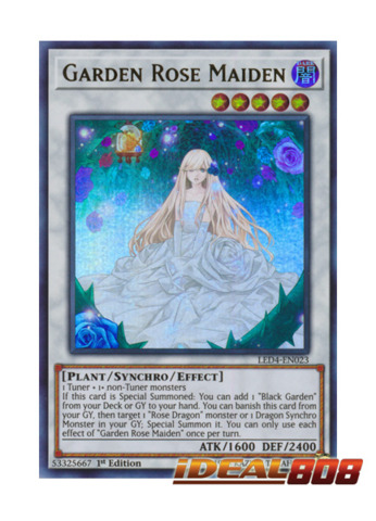 Garden Rose Maiden Secret Rare 1st Edition