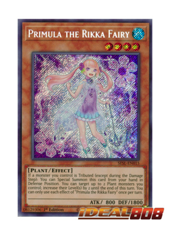 Yugioh SESL-EN015 Primula the Rikka Fairy Secret Rare 