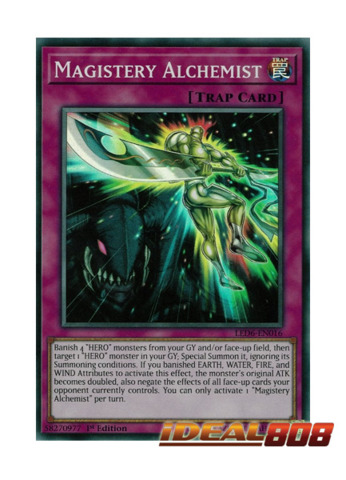 3 x LED6-EN016 Magistery Alchemist Super Rare Unlimited Edition YuGiOh NEW 