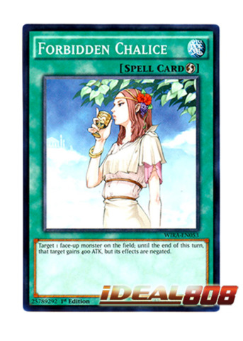 Forbidden Chalice WIRA-EN053 1st Common NM Yugioh Card x3 