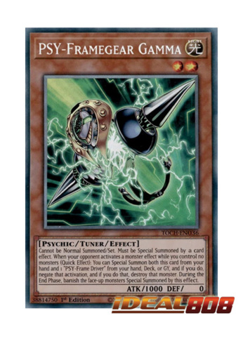 TOCH-EN036 PSY-Framegear Gamma Unlimited Rare YuGiOh Trading Card TCG Toon Chaos