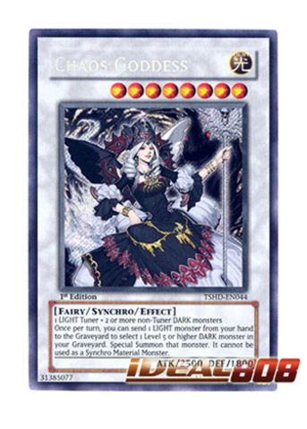 Yugioh Chaos Goddess TSHD-EN044 The Shining Darkness Secret Rare 1st ED NM