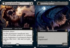 Curse of Leeches // Leeching Lurker - Foil - Extended Art