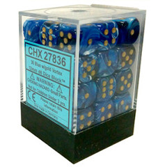 CHX 27836 Vortex Blue w/Gold 12mm D6 (36)